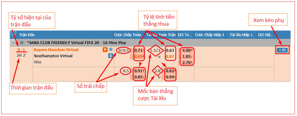 Hướng dẫn xem trang cược bóng đá người mới cần phải biết